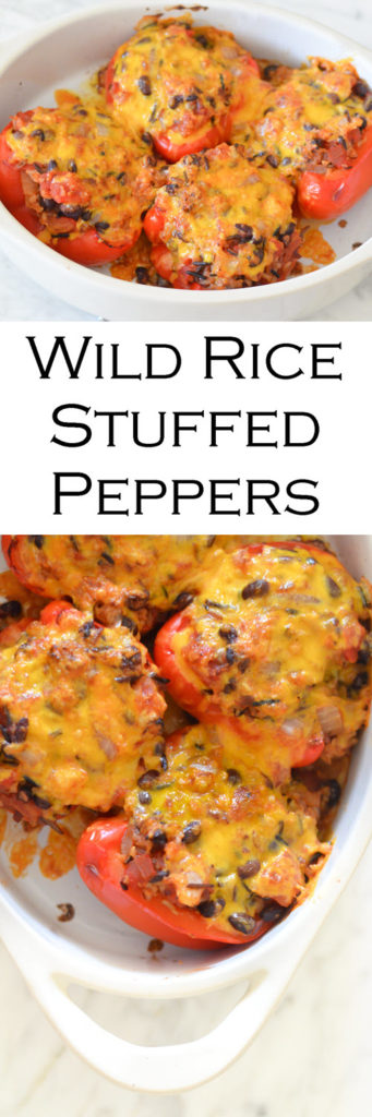 Wild Rice Stuffed Bell Peppers | Luci's Morsels