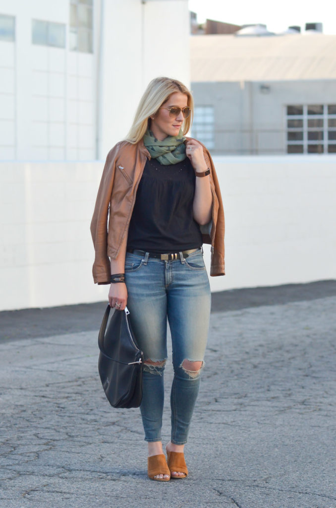 12 Brown Leather Jacket Outfit Ideas