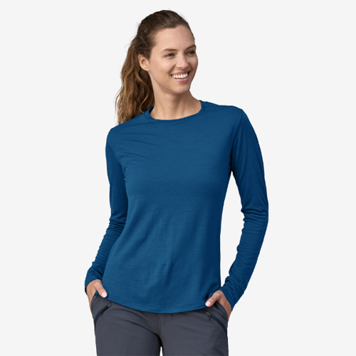 sustainable activewear -  Women's Long-Sleeved Capilene® Cool Merino