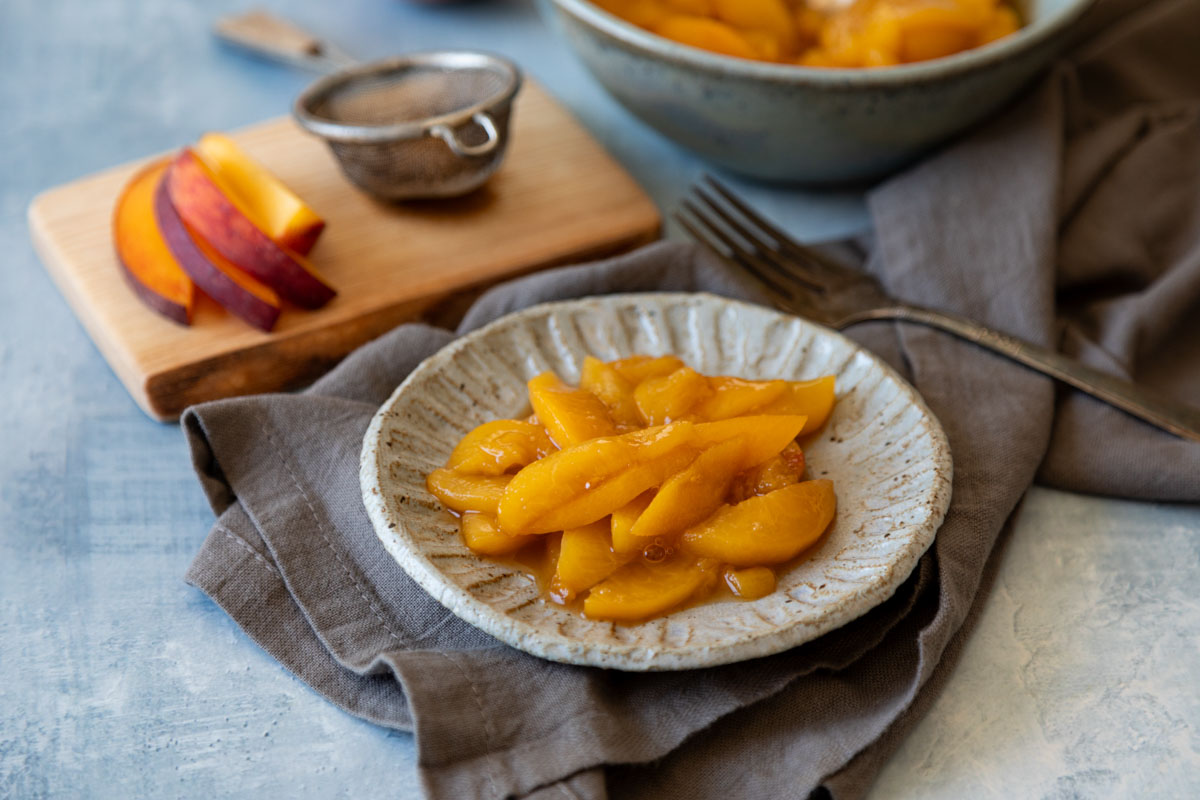 Peach Bourbon Compote