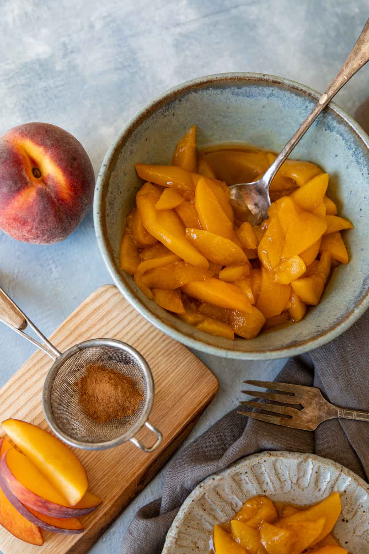 Peach Bourbon Compote